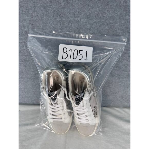 Vintage Havana Woman’s Sz 7 Metallic/silver Snake Skin Star Sneakers Alessandra - Picture 9 of 9